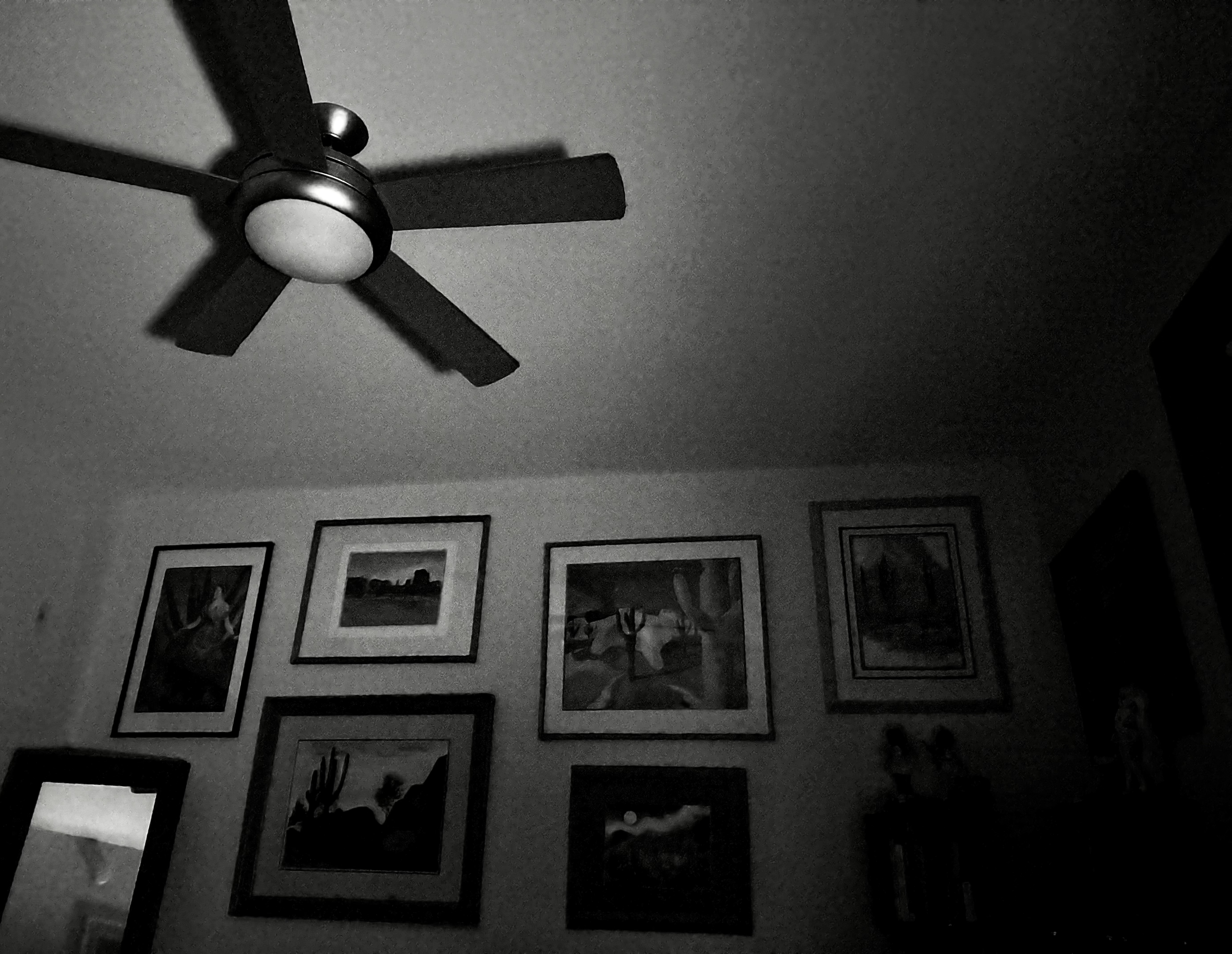 My room in the darkness after the power went out.