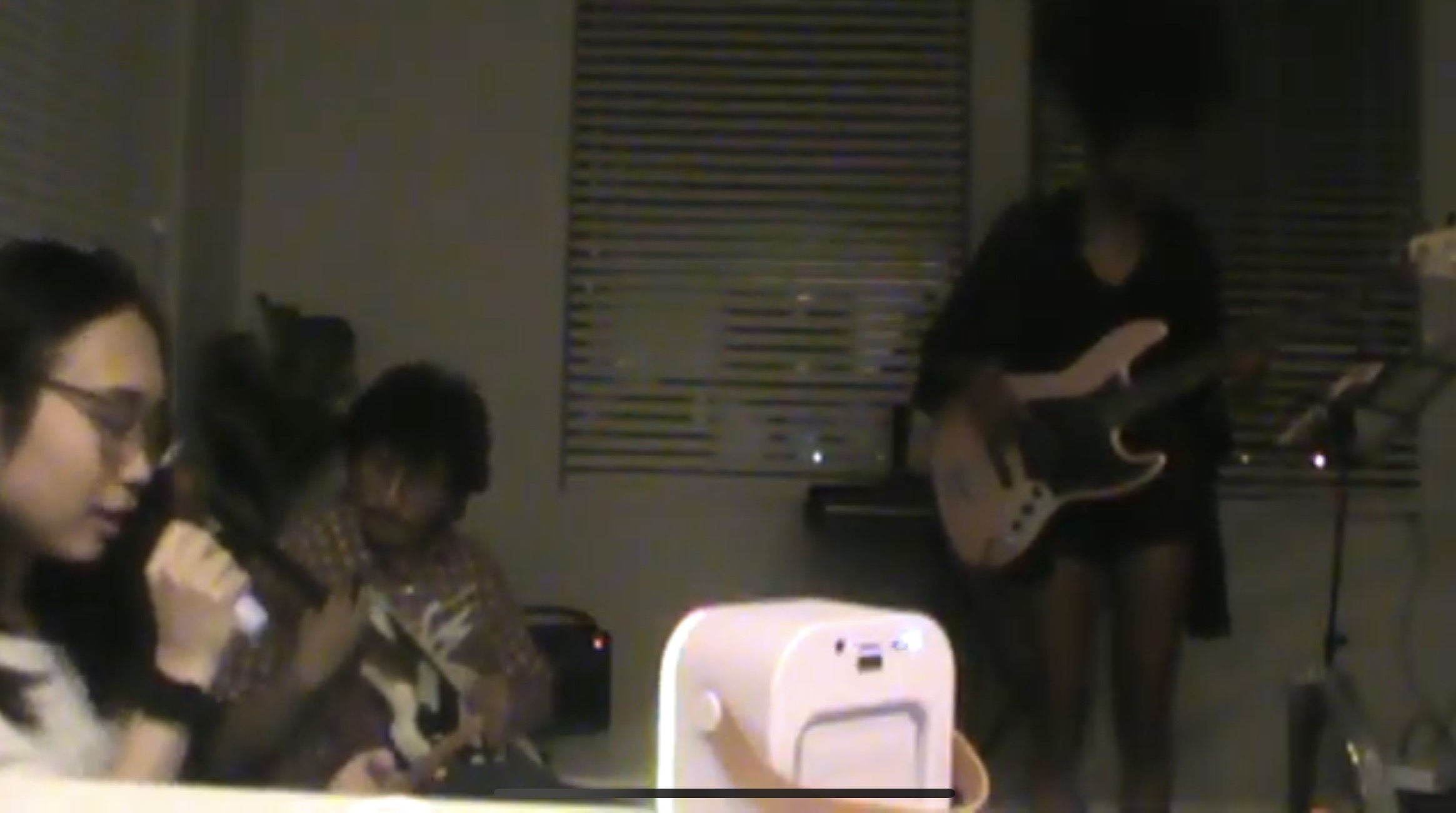 The band in all it's low quality glory.