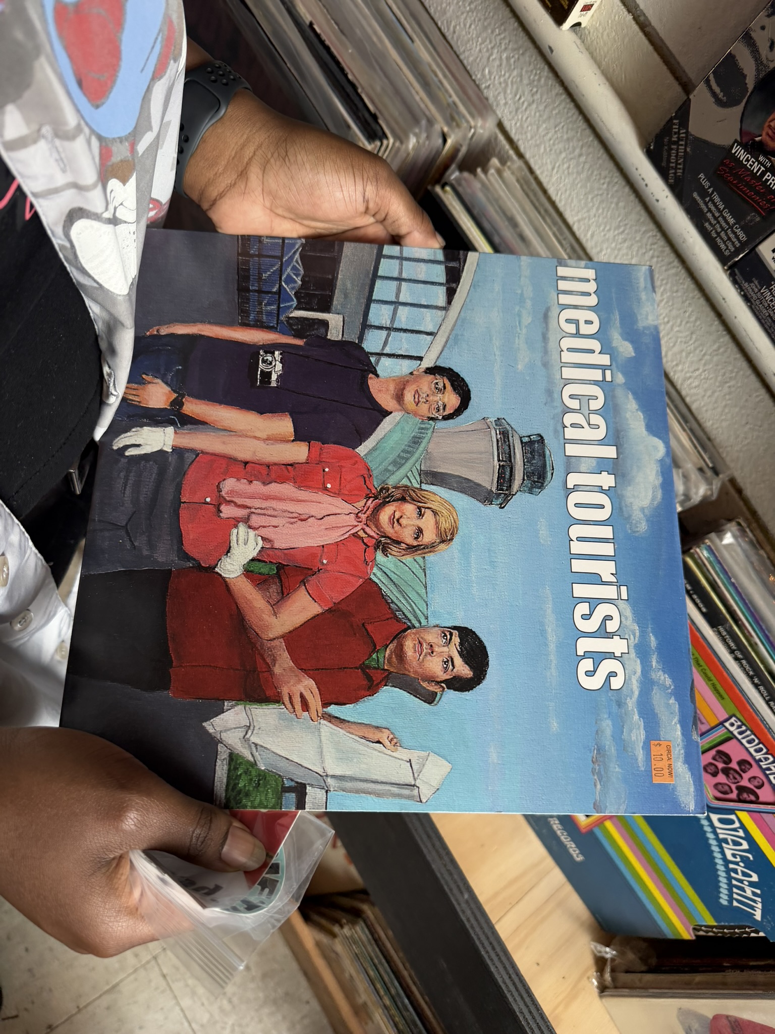 Kobe holding this record called medical tourists. I don't have a picture of the one she bought so enjoy this instead.