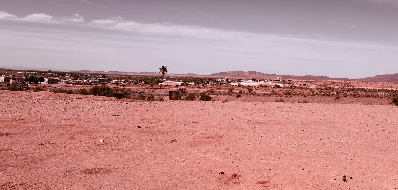 Arizona near the California border.