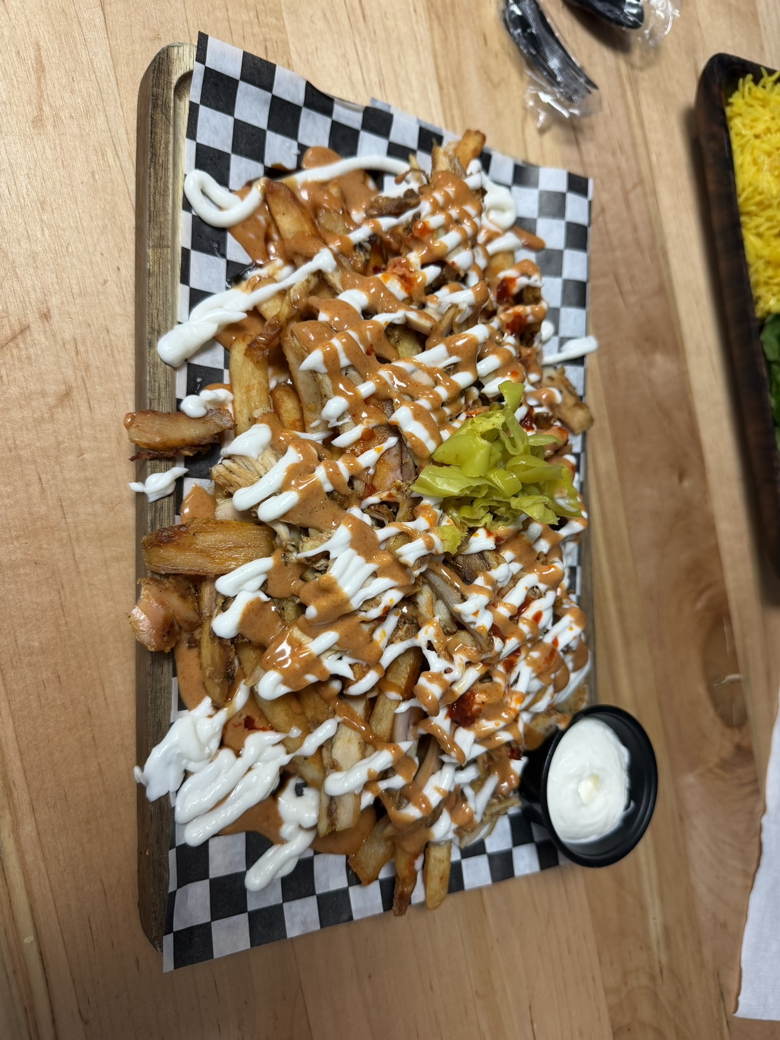 Loaded Chicken Fries from Kabizza. No White Ranch Included.