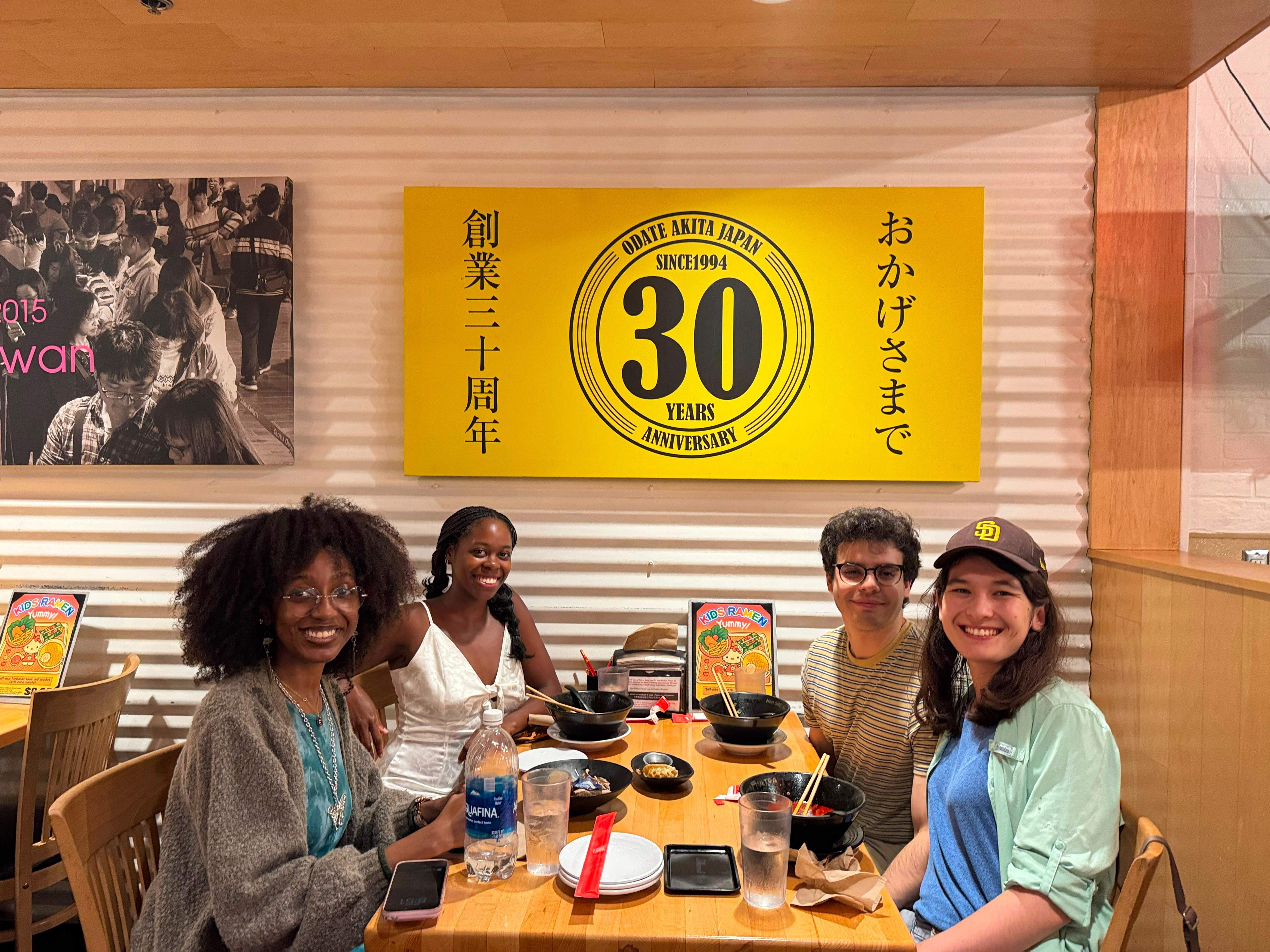 Dinner at Mensho Ramen in San Diego.