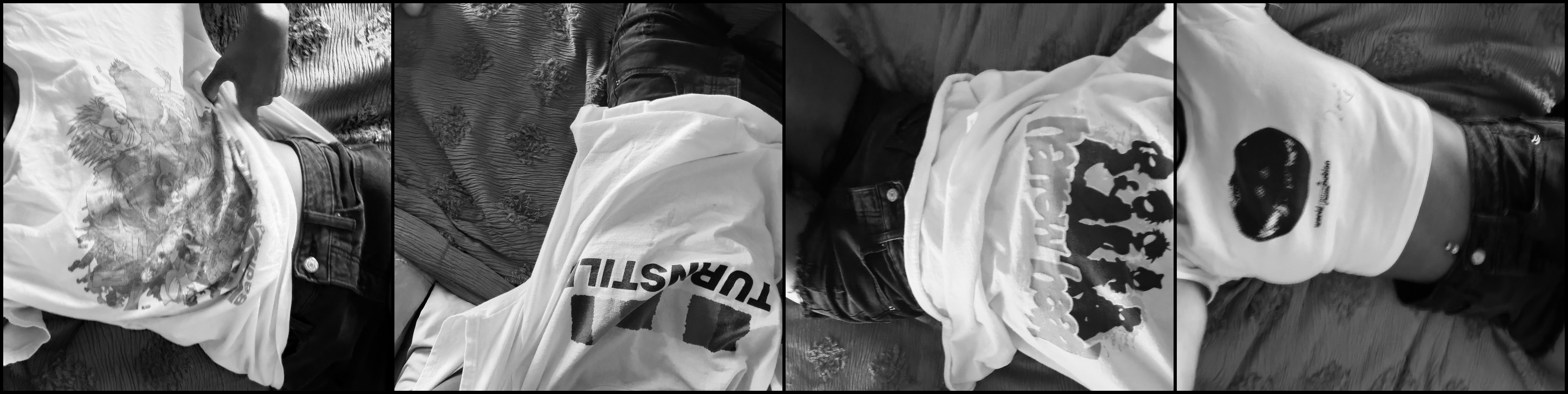 Me posing wearing white shirts trying to be aesthetic and cool.