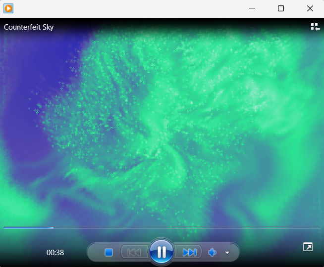 Screenshot of Windows Media Player